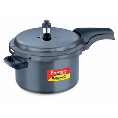 Prestige PRSS4 4 Liters Deluxe Stainless Steel Pressure Cooker