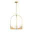 Kratzerville 4 - Light Steel Dimmable Urn / Bowl Chandelier-1097780995
