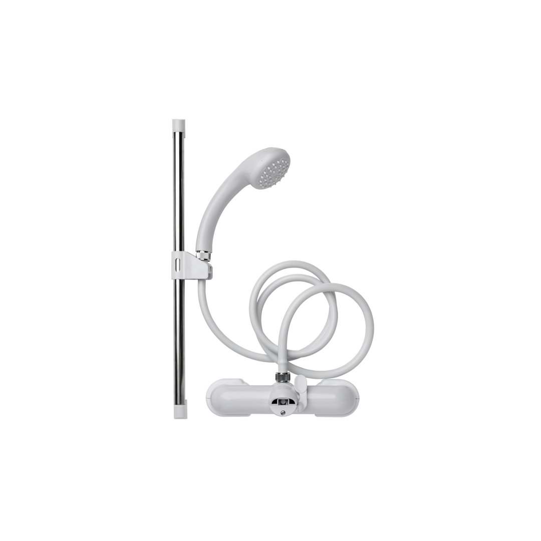 Croydex Bath Shower Mixer Set, White - Image 3