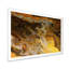 Marbre jaune, noir et orange abstrait - reproduction d'art sur toile moderne-669150909-669150911