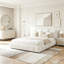 Structure de lit rembourrée, style minimaliste moderne avec tête de lit éponge compressée dodue, velours brillant et support de pieds robuste, matelas non inclus-175520448-175520476