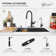 Modern Faucet Stylish Napoli One-Handle Stainless Steel Pull Down Kitchen Faucet