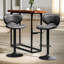 Baldinelli Swivel Upholstered Adjustable Height Counter Stool
