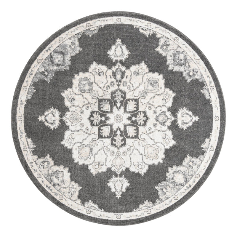 Oriental Indoor Rug, Round 7'10"