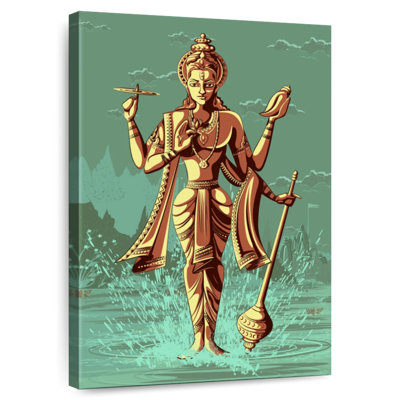 Adella, dieu indou Vishnu