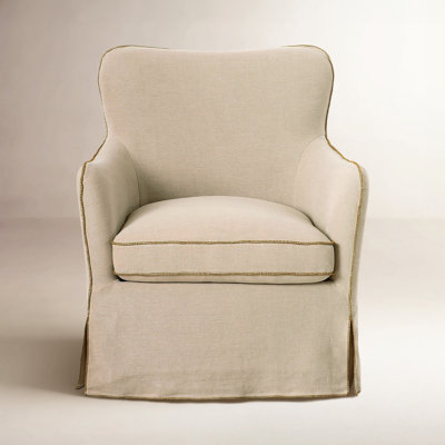 Linen Swivel Armchair