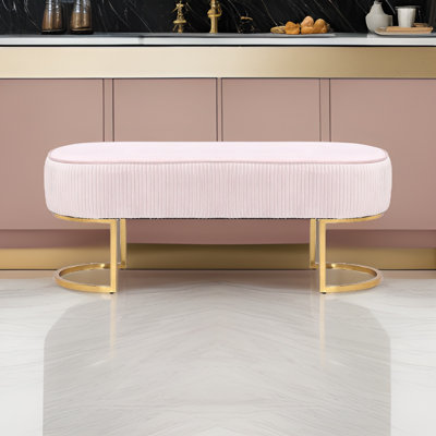 Duppstadt Velvet Upholstered Bench