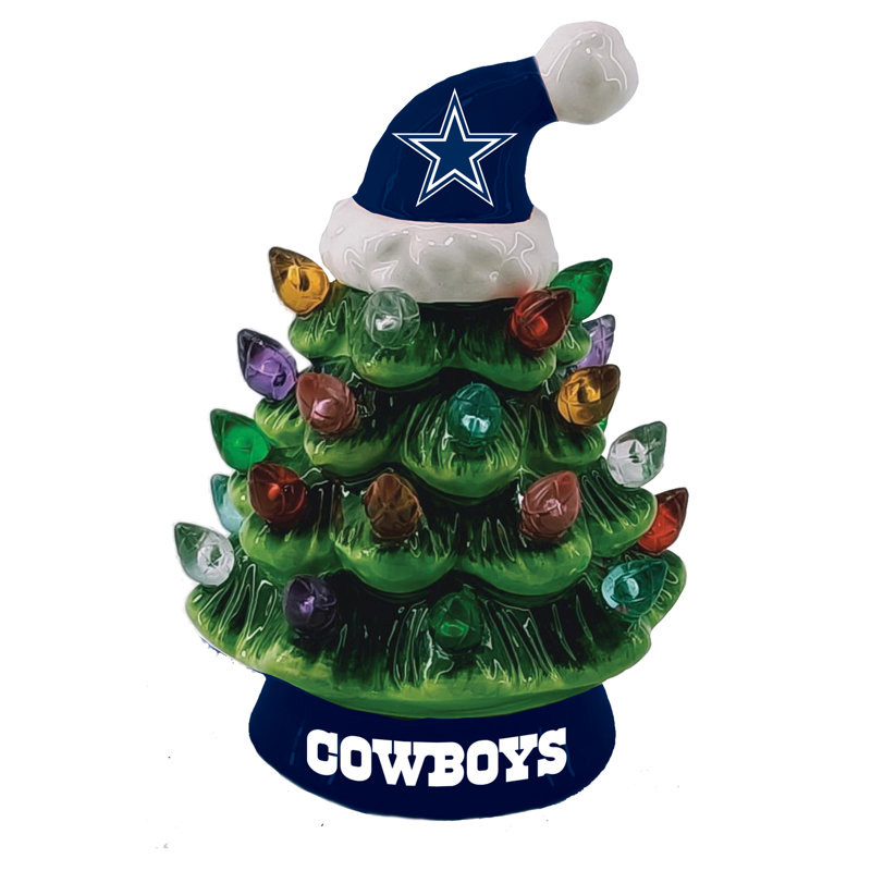 Arbre de Noël en céramique 8 po Maclachlan, Cowboys de Dallas