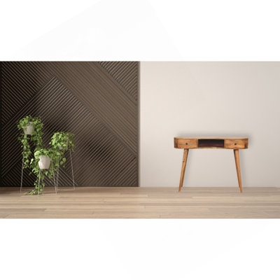 Wood Butterfly Dining Table, Chestnut, Dark Brown
