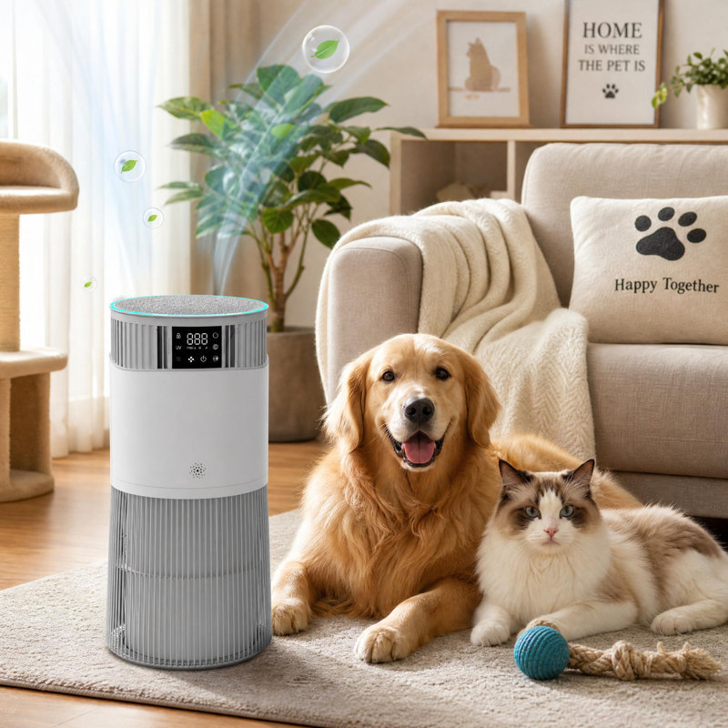 HEPA Air Purifier 360° Air Intake White 55.3 cm