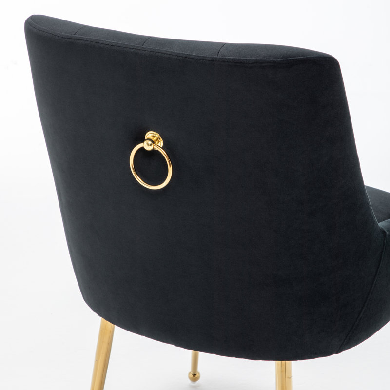 Chaise d'appoint Mayreli, Noir