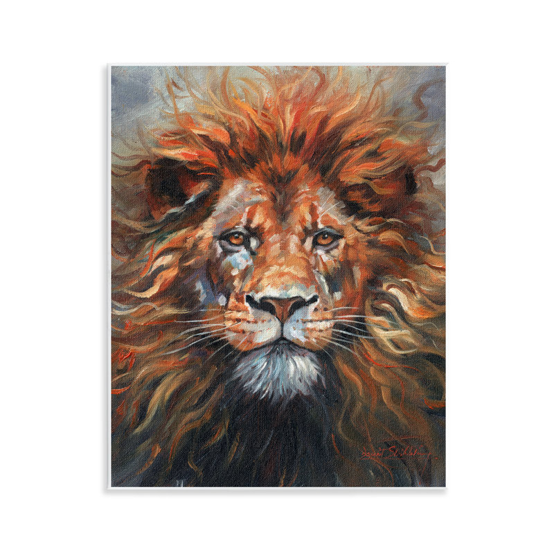 Face Of A Lion Wall Plaque, design by David Stribbling