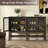 Mid Century Modern Sideboard Buffet Cabinet With Storage For Dining Room, Living Room-895641183