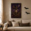 Impression sur toile mauve, crâne de cowboy-645858509
