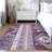 Machine Washable Indoor/Outdoor Chantille ACN1015 Purple Rug-1771117147
