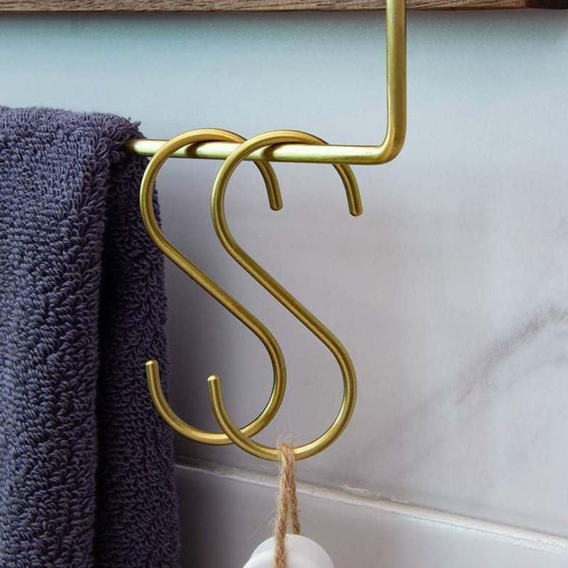  Brass S Shaped Hooks(12 pieces)