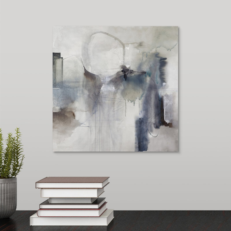 « effluent ii », peinture sur toile, H 12 po x l 12 po x P 1,25 po, Toile tendue