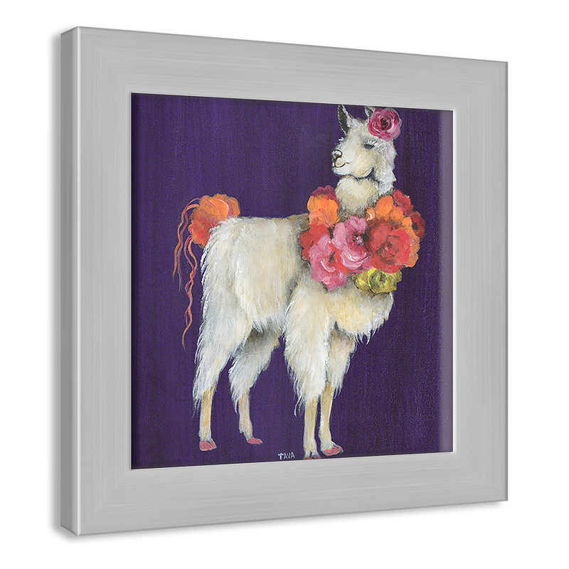 Art sur toile little, H 10 po x l 10 po x P 0,625 po, Cadre argenté