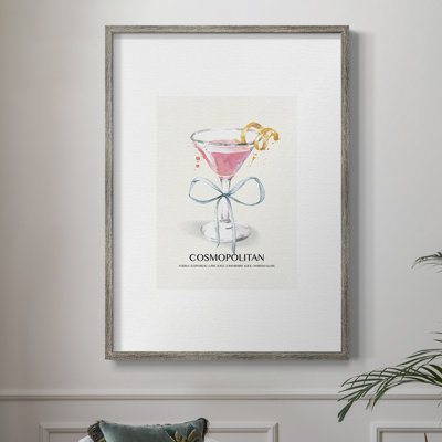 Cosmo Bow Framed Print - Solid Wood 51178