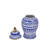 Patterned Eclectic Temple Jar with Lid