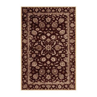 Tapis brun turc lavable à la machine
