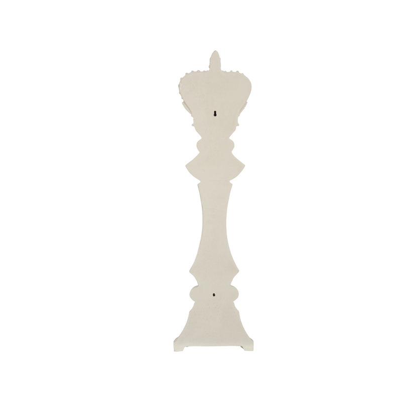 Décoration murale King Chess, pierre blanche, Fonte blanche