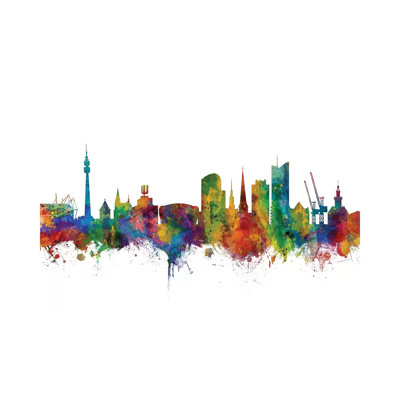 Dortmund, Germany Skyline by Michael Tompsett - Wrapped Canvas Gallery-Wrapped Canvas Giclée