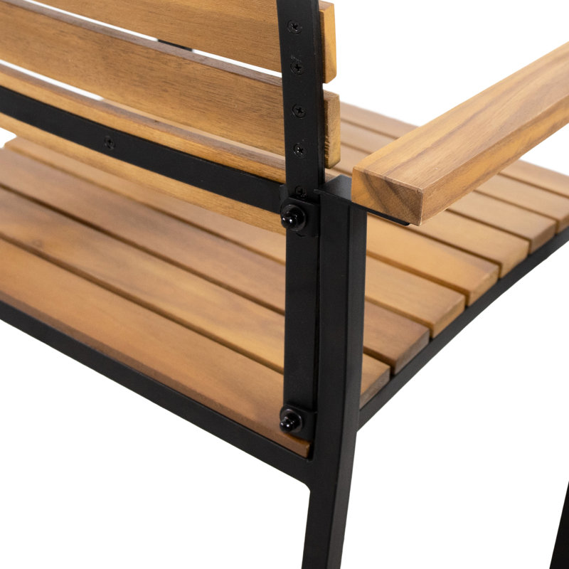 Chaises de salle à manger arrière - et noir, bois, design moderne et stable