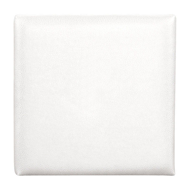 Décoration murale en polyuréthane carré, Blanc, H 16 po x l 16 po x P 1 po