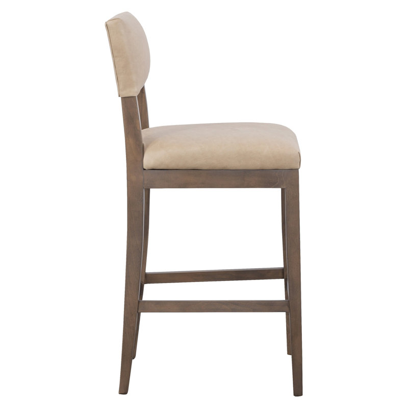 Silas Leather Bar Stool, 29.75" Bar Height, Espresso, 1130 Pottery