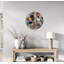 Horloge murale Terrazzo, motif de pierre moderne, décor en verre trempé pour la cuisine, montre mosaïque colorée, idée de cadeau de pendaison de crémaillère unique-143097657-143097656