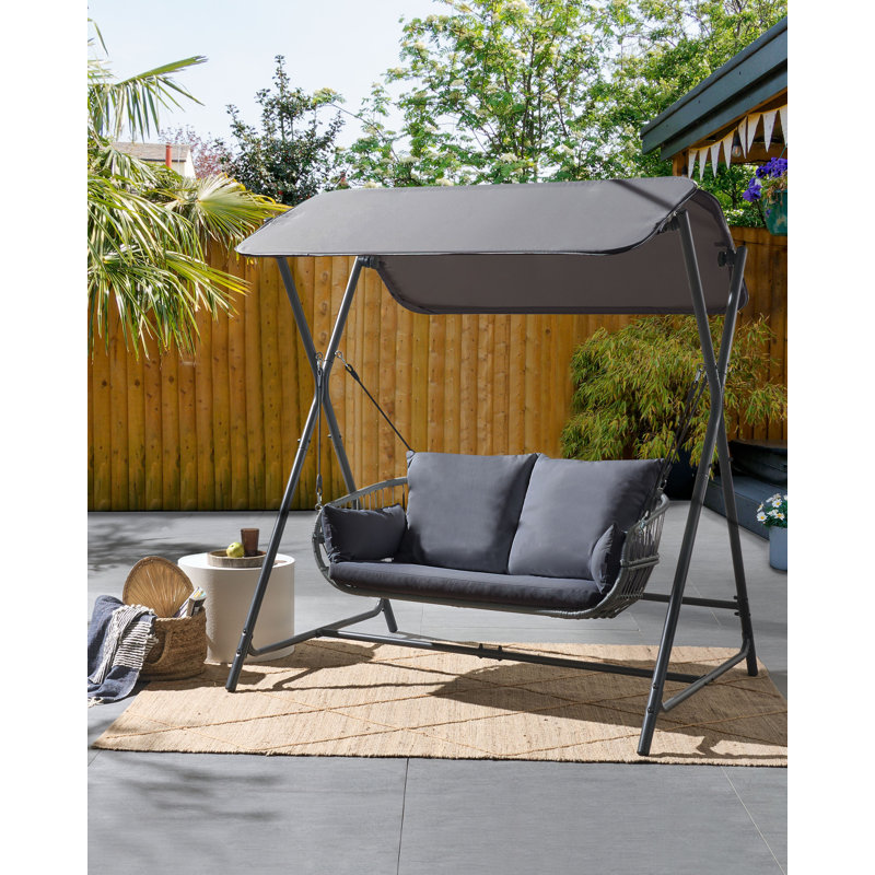 Patio Swing FIASTRA Metal , Dark Grey