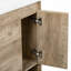 Meuble-lavabo moderne en bois avec tiroir coulissant et tablette ouverte
