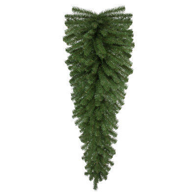 Ornement de Noël 48 po en forme de goutte de pin artificiel non éclairé