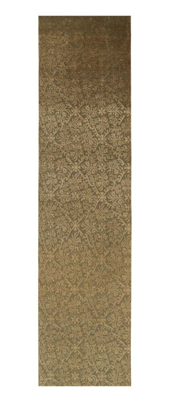 Hand Knotted Wool Floral Area Rug in Brown/Beige