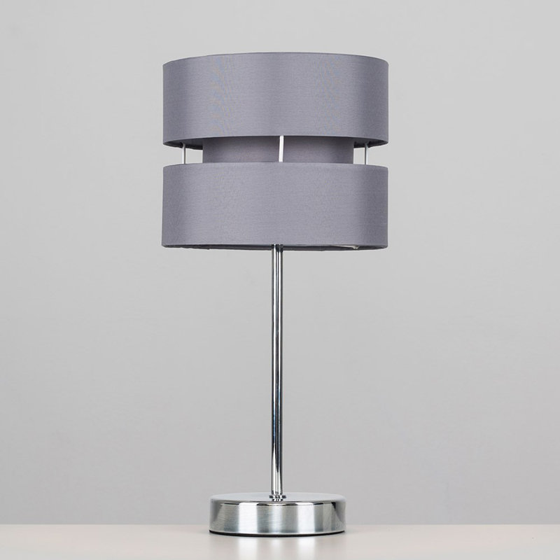 Halwarth 32cm Table Lamp, LED Bulb, Grey