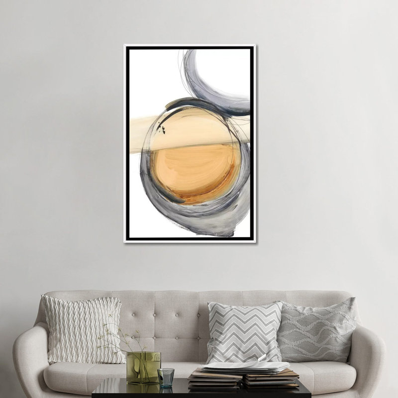 "Sienna & Slate III" par Ethan Harper, reproduction d’art, Pas de tapis, H 48 po x l 32 po x P 1,5 po, Toile blanche encadrée