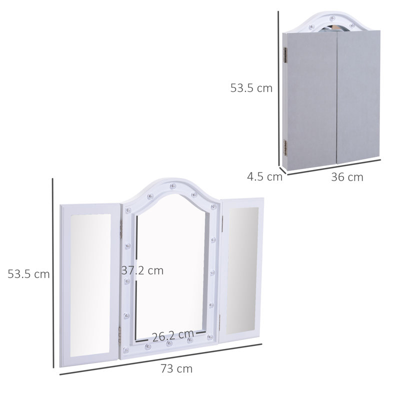 Larose D-Shaped Floor Mirror
