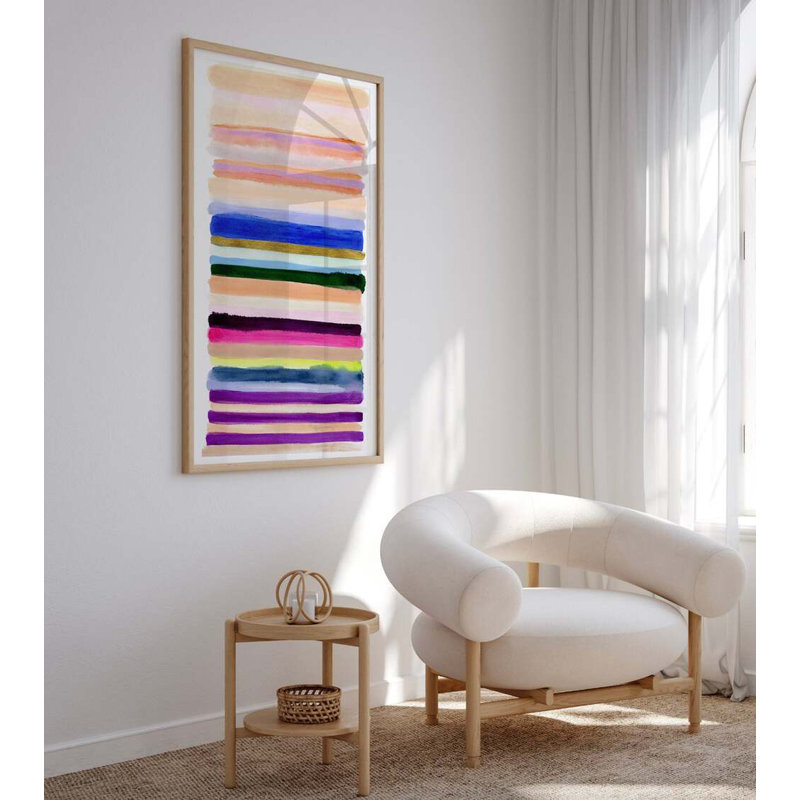 Live Vibrantly By Kristi Kohut, 26" H x 48" W, Floater Frame