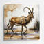 Faune, art mural en métal beige Sitatunga-1647184830