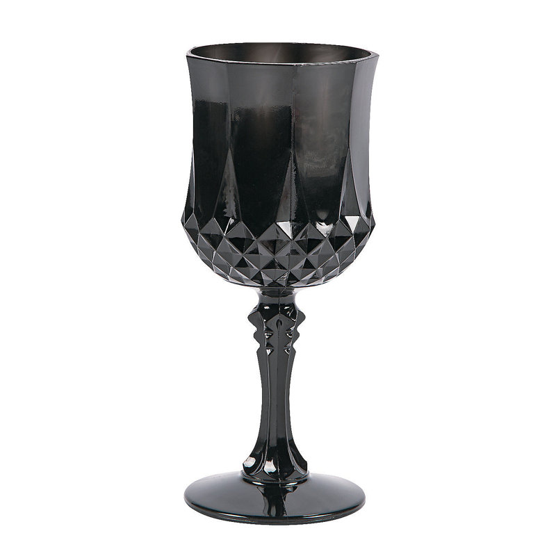 Dazmine 8oz. Goblet Set, Black