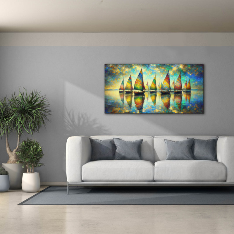  «Venican Night» par Rich Monet, art mural sur toile, 60 po x 30 po, H 30 po x l 60 po