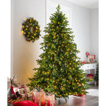 LED-Tannenbaum aus Naturholz h 170 cm, warmweiß, Innenbereich - DLW