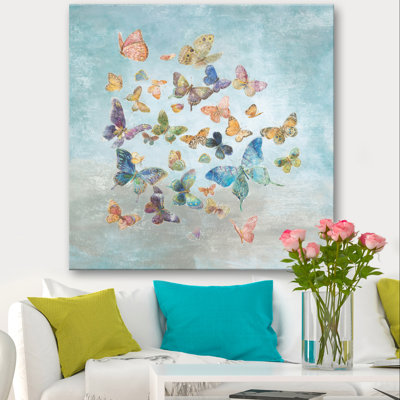 " Butterflies Dancing I " Painting Print