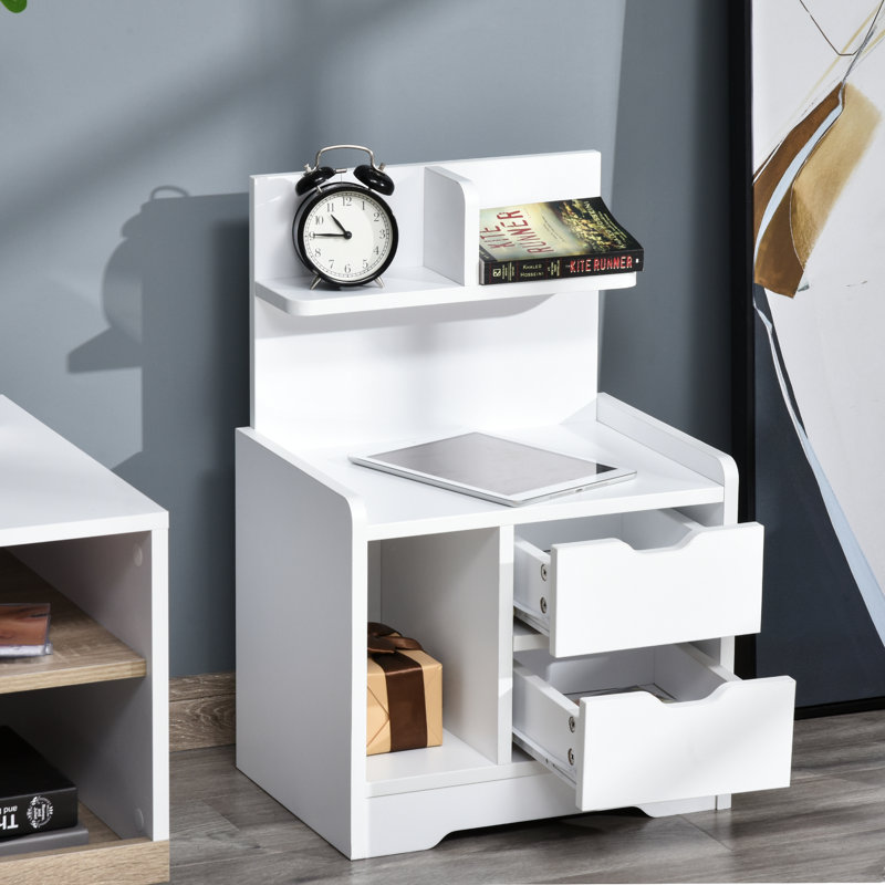 40cm W Manufactured Wood Bedside Table