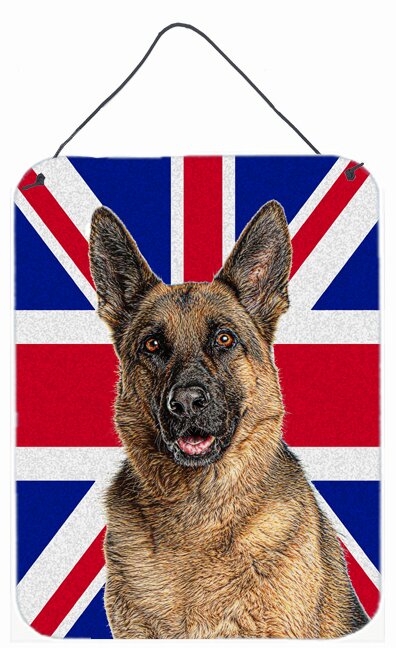 Trinx 'German Shepherd with English Union Jack British Flag' Graphic ...