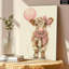 Art mural rose de vache Topbout - Décoration de ferme fantaisiste haut de gamme pour le salon-129762801