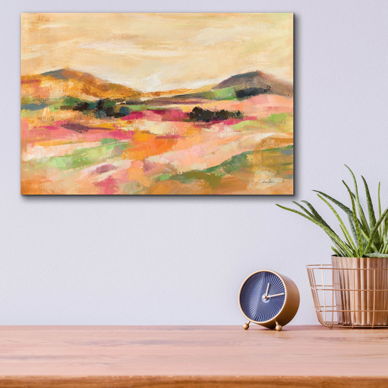  «California Bloom» par Silvia Vassileva, art mural en verre acrylique, 16 po x 12 po