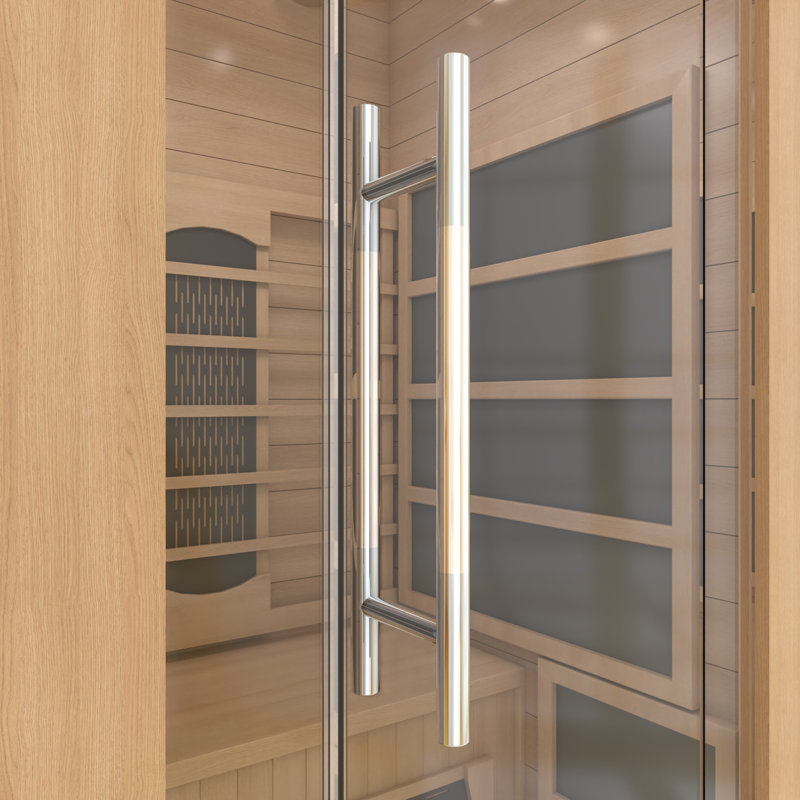 DreamLine Everyday Spa 1 Person Capacity 36 x 36 Indoor Sauna, Hemlock