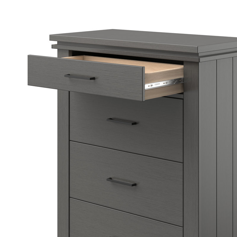 Denman 35" Wide 4-Drawer Chest, Midnight Gray